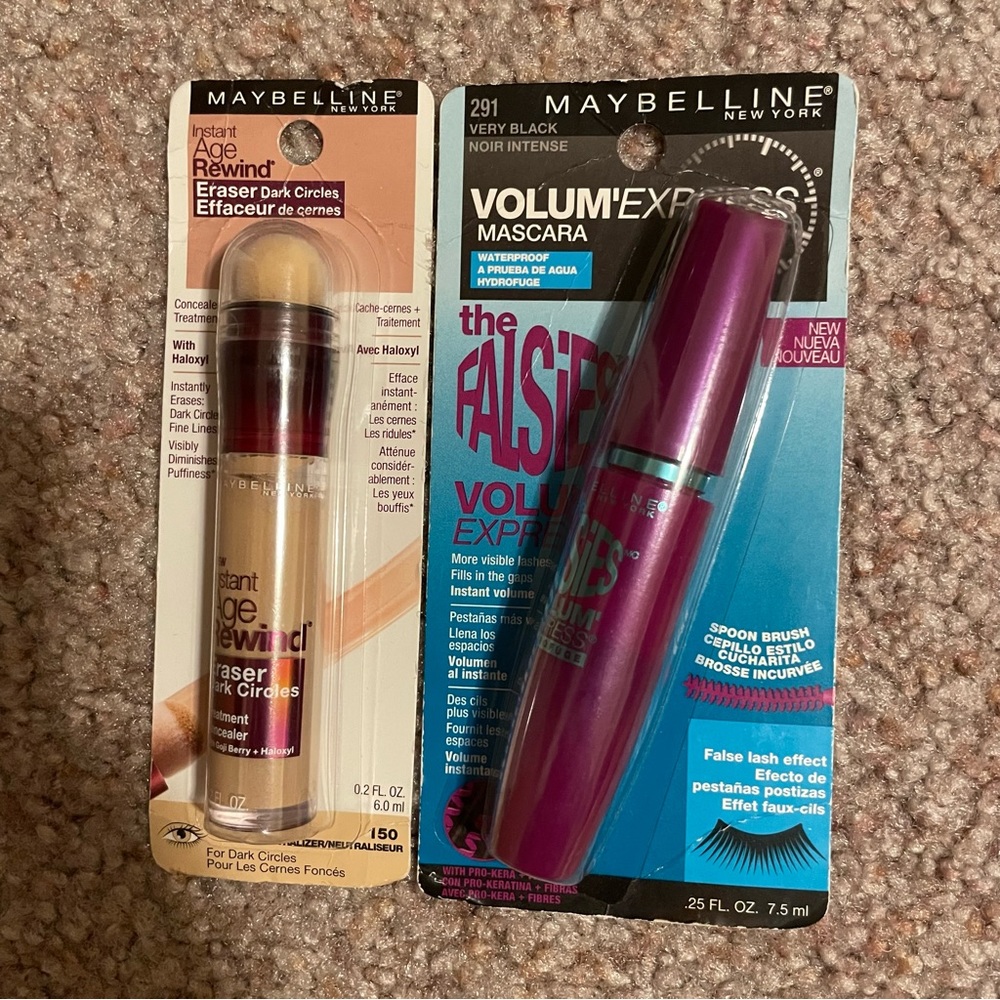 Maybelline Eraser Concealer and Mascara sets